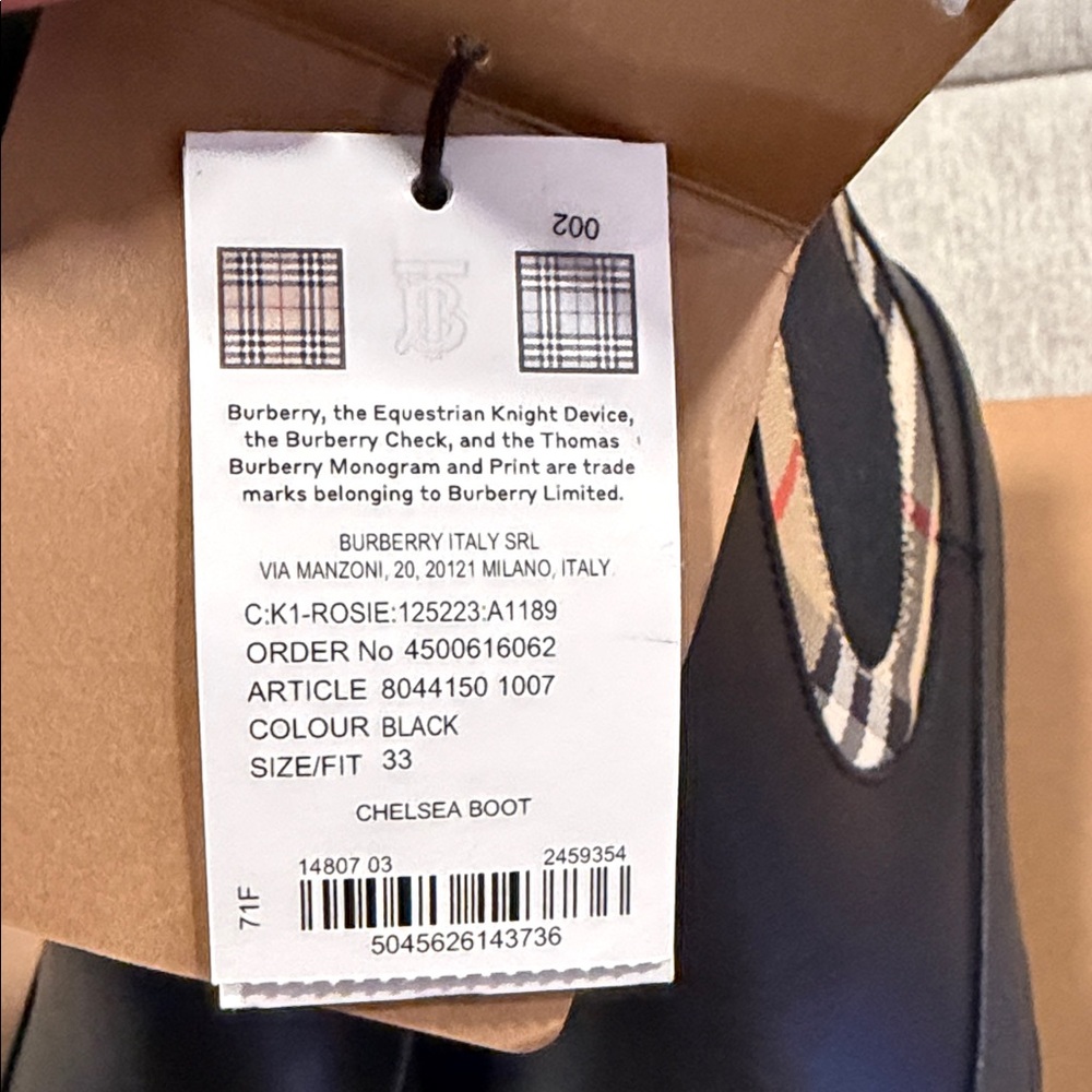 Burberry Kids Chelsea Boots - Picture 5 of 6